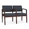 Lesro Lenox 2 Seat Tandem Seating W/ Arm, 44 in W 26 in L 31.5 in H LW2103 - alternate 1